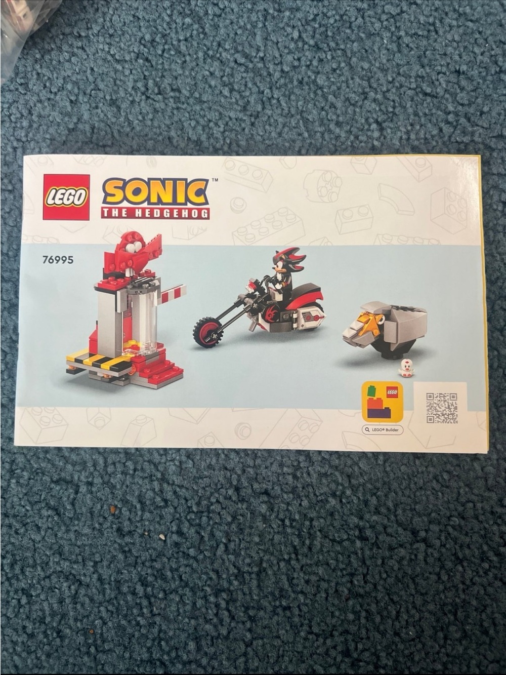 LEGO Sonic The Hedgehog Red and Black Shadow Bike Chase Set